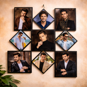 Geometric Photo Wall Display Frame