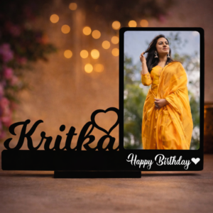 Tabletop Photo Frame with Name for Birthday
