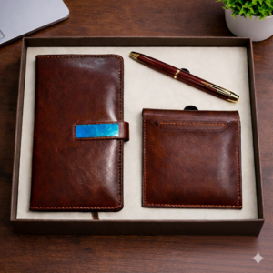 Premium Leather Office Essentials Set