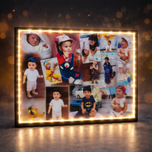 Personalised LED Photo Collage Frame with Lights
