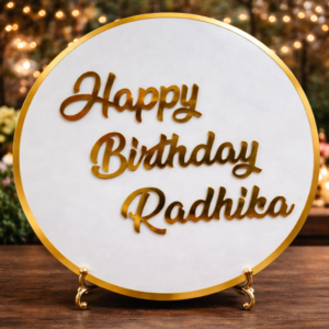 Personalised Birthday Acrylic Plate with Custom Name