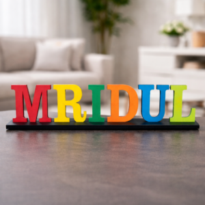 Personalised Name Tabletop Display Stand